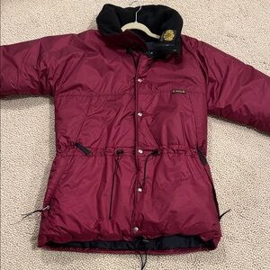 Sanku Women's Maroon Puffer Jacket